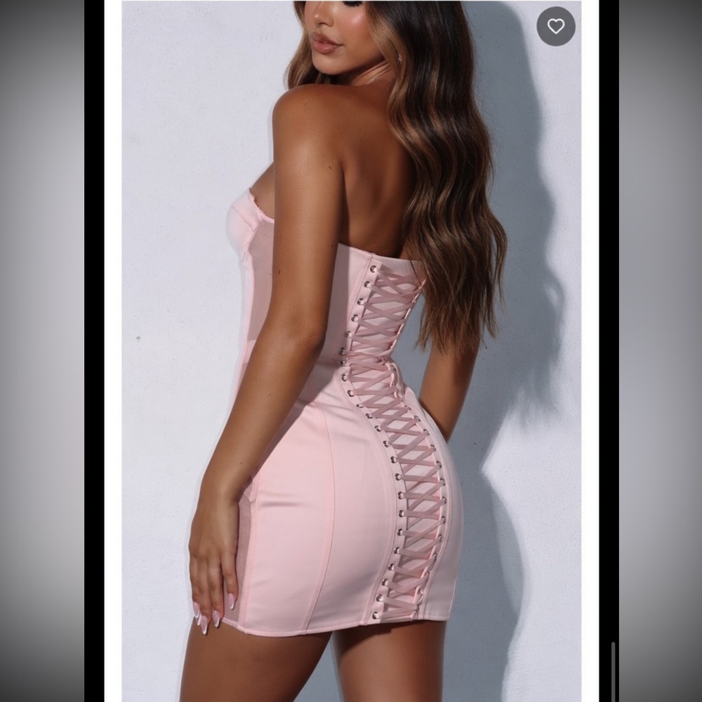 White Fox Park Avenue Princess Mini Dress Baby Pink US6 $85 - Picture 5 of 11